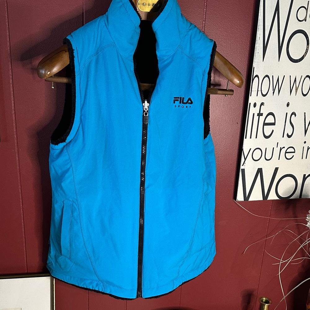 Fila Sport Vibrant Blue Zip Vest